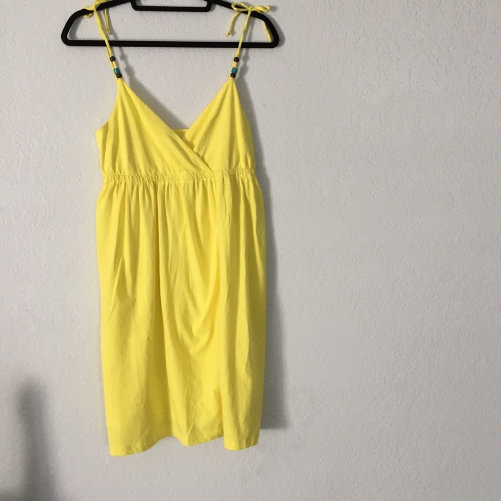Yellow spaghetti strap summer dress. NWOT.